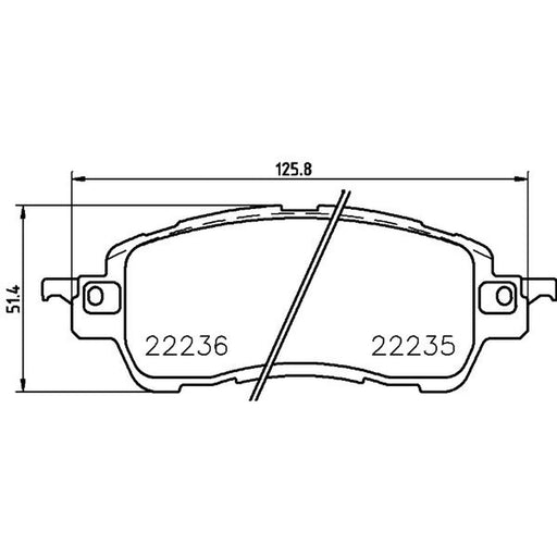 DON Front Brake Pad Set PCP1886
