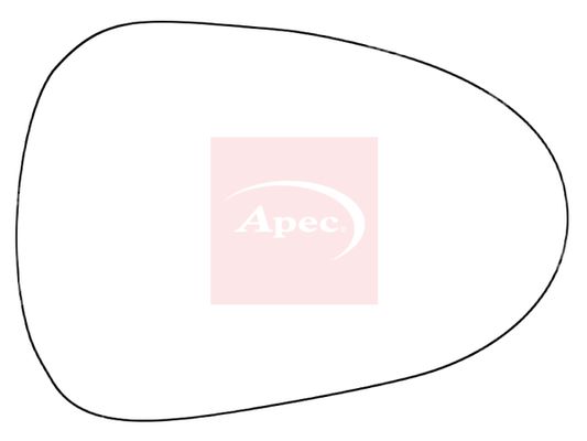 Apec Red Exterior Wing Mirror Glass AMS2174