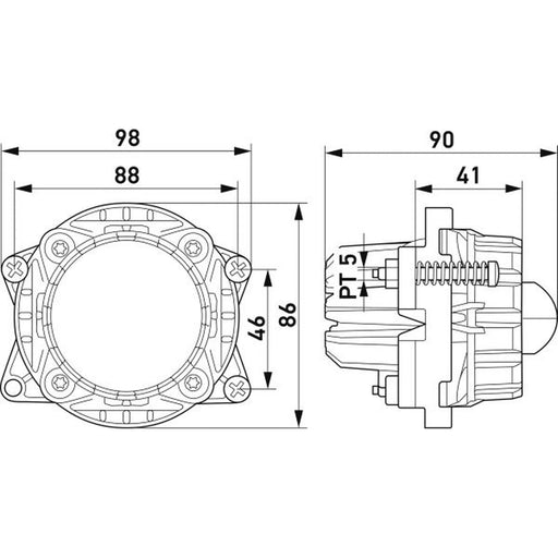 Hella Headlamp De-F Eb MD12 M60A 1KL Right 1KL 998 670-051 1KL 998 670-051
