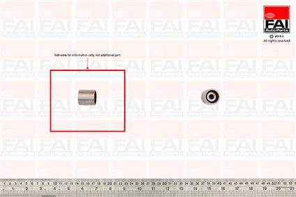 Fai Timing Belt Deflection Pulley/Guide Pulley OD ID 29mm Wide T9344