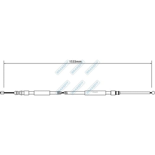 Apec Handbrake Cable Right Rear BBC3026