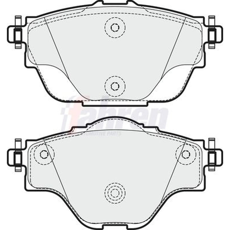 Fahren Rear Brake Pad Set FBP3742
