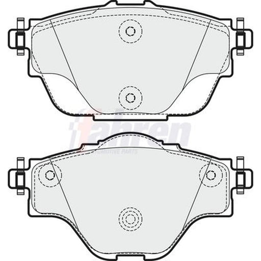 Fahren Rear Brake Pad Set FBP3742