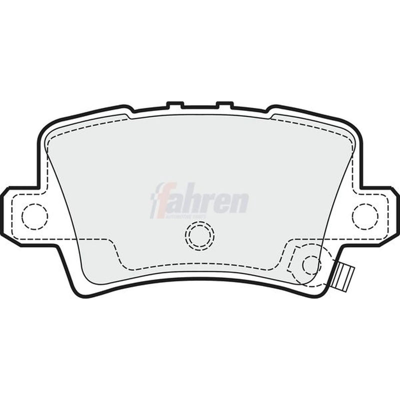 Fahren Rear Brake Pad Set fits Honda Civic VIII 2005-2012 1.4 1.8 2.0 2.2