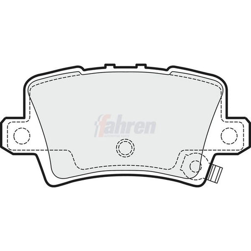 Fahren Rear Brake Pad Set fits Honda Civic VIII 2005-2012 1.4 1.8 2.0 2.2