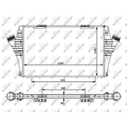 NRF Intercooler (Charge Air Cooler) 30480