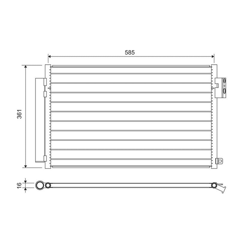 Valeo Air Conditioning Condenser 822641