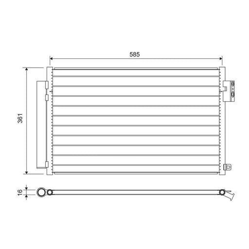 Valeo Air Conditioning Condenser 822641
