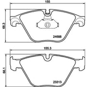Mintex Front Brake Pad Set MDB3092
