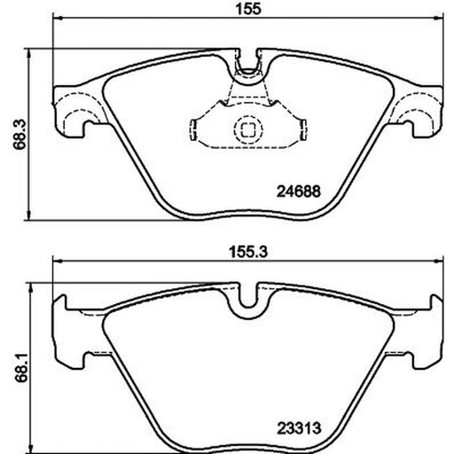 Mintex Front Brake Pad Set MDB3092