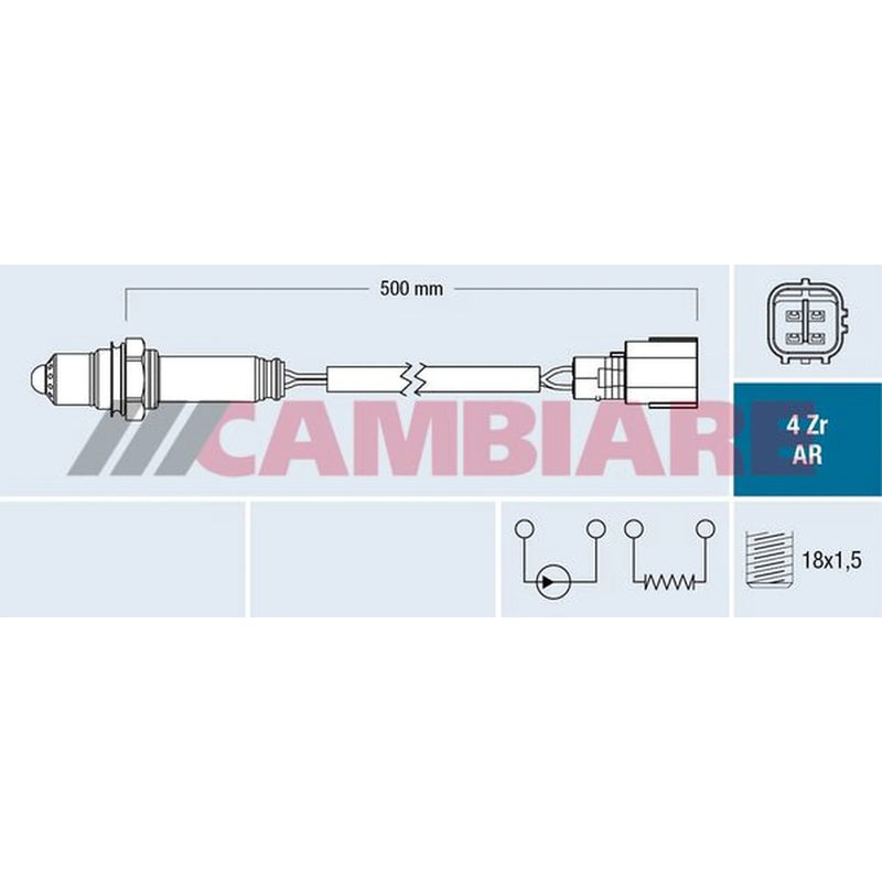 Cambiare O2 Lambda Oxygen Sensor before catalytic converter VE381806