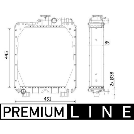 Mahle Engine Radiator CR 2288 000P