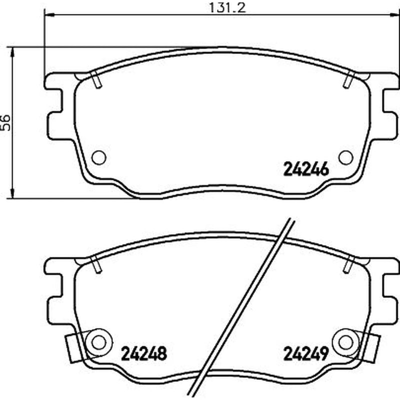 Mintex Front Brake Pad Set MDB2690