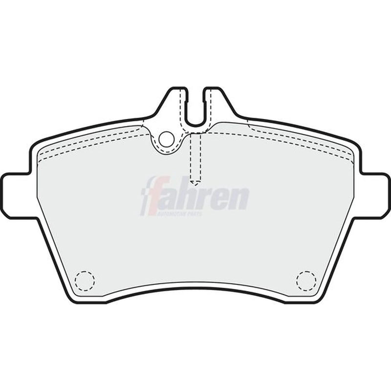 Fahren Front Brake Pad Set fits Mercedes-Benz A-Class 2004-2012