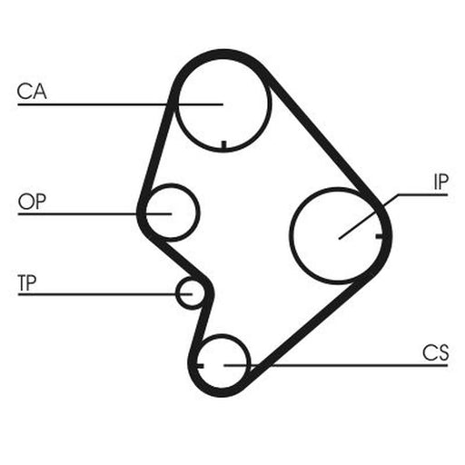 Continental CTAM Timing Belt Cambelt 129 Teeth CT723