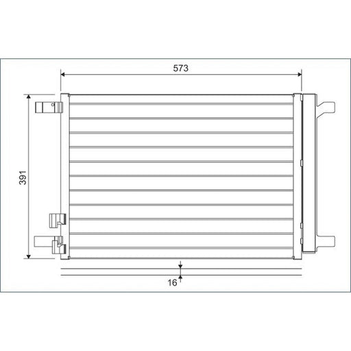 Valeo Air Conditioning Condenser 822635