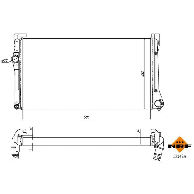 NRF Engine Radiator 53248A