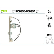 Valeo Electric Window Regulator Lifter Left Rear 850996
