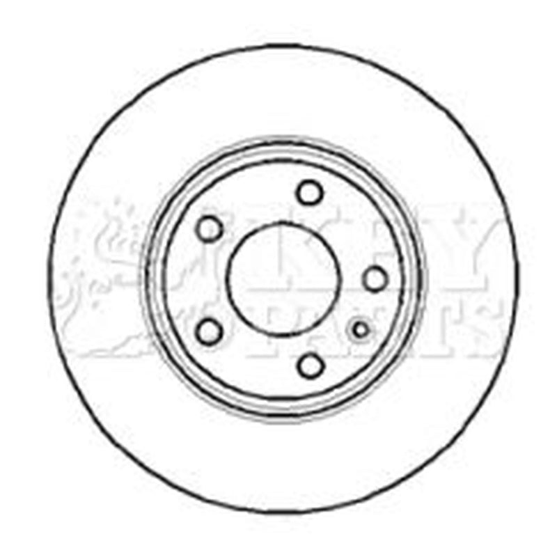 Key Parts 2 x Vented Front Brake Discs KBD4297-x2