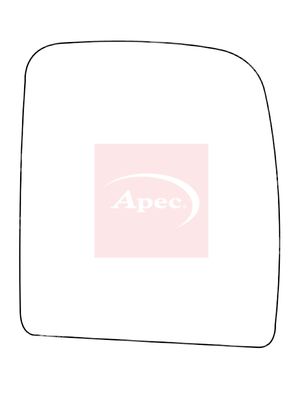 Apec Red Exterior Wing Mirror Glass AMS2812