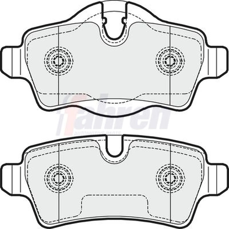 Fahren Rear Brake Pad Set fits Mini Mini 2006-2015 1.6