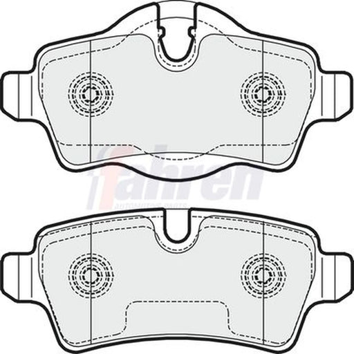 Fahren Rear Brake Pad Set fits Mini Mini 2006-2015 1.6