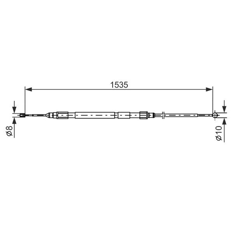 Bosch Handbrake Cable Right Rear 1 987 477 950