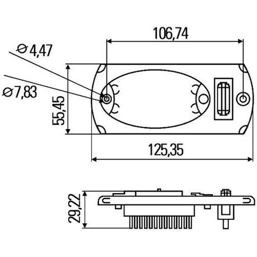 Hella Interiorlamp MD24 2JA Interior 2JA 343 570-141 14747770 2JA 343 570-141