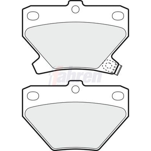 Fahren Rear Brake Pad Set fits Toyota Celica 1999-2005 1.8