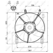 NRF Engine Cooling Fan 47487
