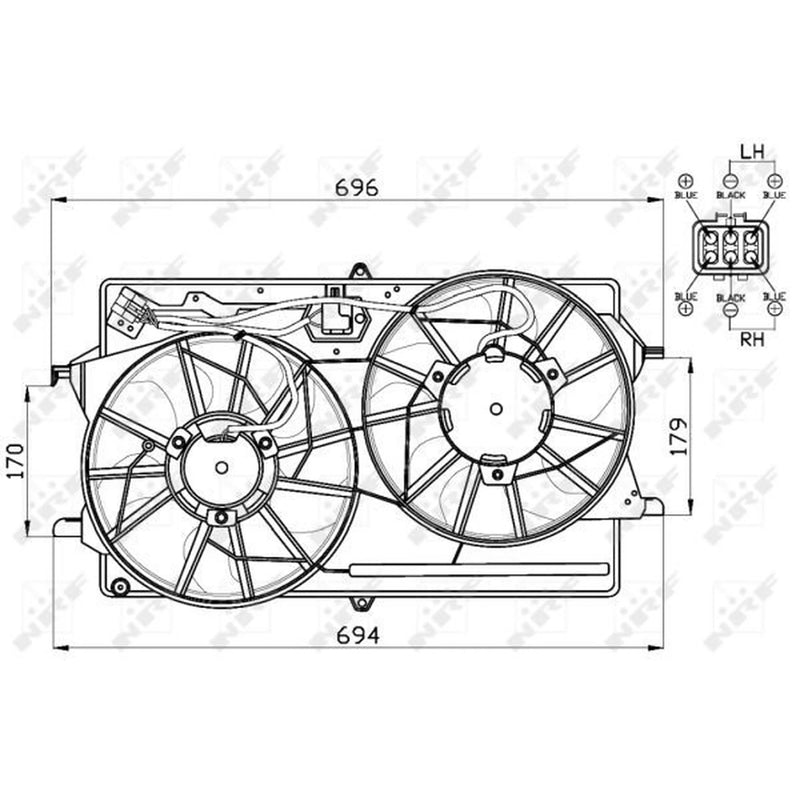 NRF Engine Cooling Fan 47453