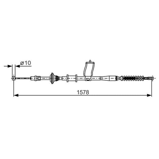 Bosch Handbrake Cable Right Rear 1 987 482 173