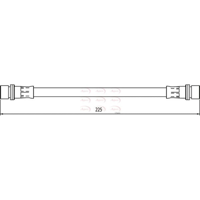 Apec Brake Hydraulic Hose Line inner HOS4090