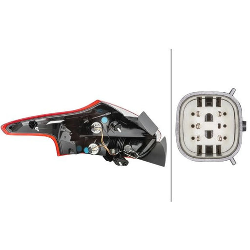 Hella Tail Light / Lamp W5W Right 2VP 354 828-061