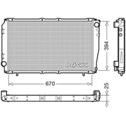 Denso Engine Radiator DRM36016