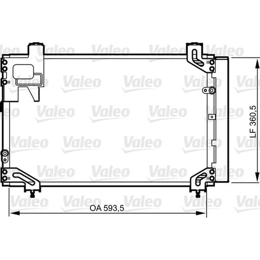 Valeo Air Conditioning Condenser 814271