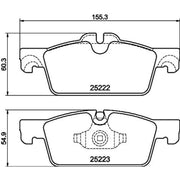 Mintex Front Brake Pad Set MDB3490