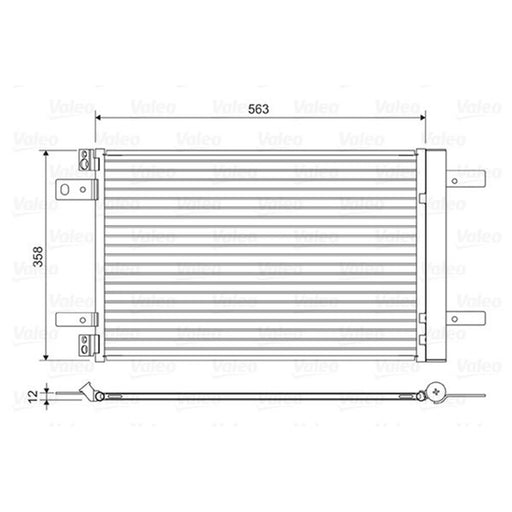 Valeo Air Conditioning Condenser 822550