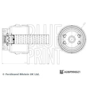 Blue Print Oil Filter Housing Cap ADBP990021