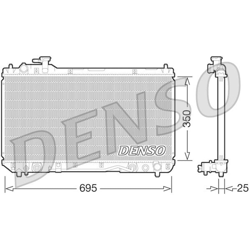 Denso Engine Radiator fits Toyota Rav 4 1997-2000 2.0