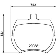 Mintex Front Brake Pad Set MLB37