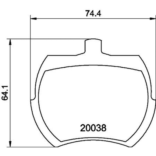 DON Front Brake Pad Set PCP2113
