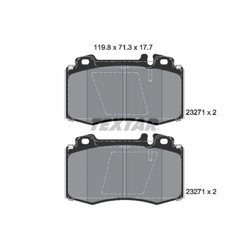 Textar Front Brake Pad Set 2327102