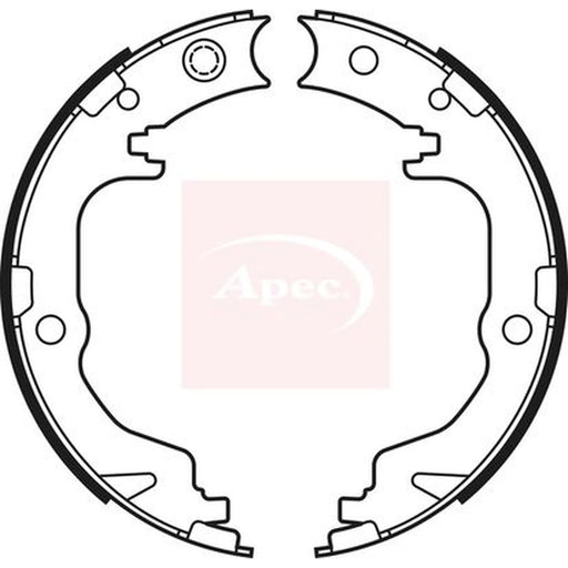 Apec Parking Brake Shoe Set SHU759