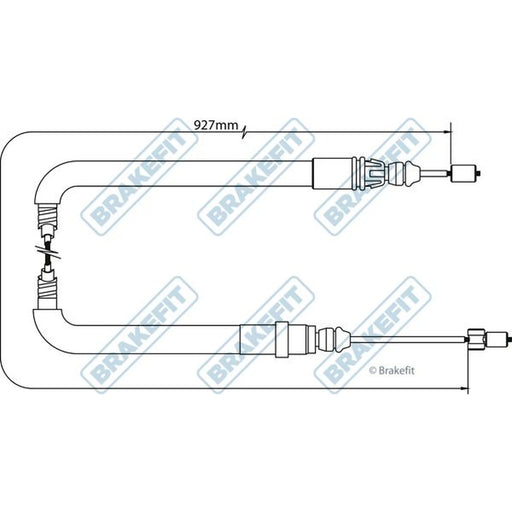 Apec Handbrake Cable Left Rear BBC3051