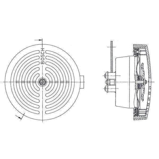 Bosch Car Horn Signal Unit 0 320 223 025