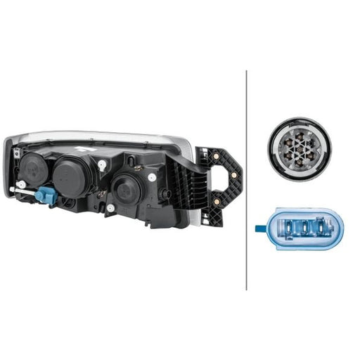 Hella Headlight Headlamp H15 Left 1EL 011 171-251