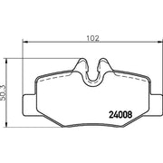 Mintex Rear Brake Pad Set MDB2679