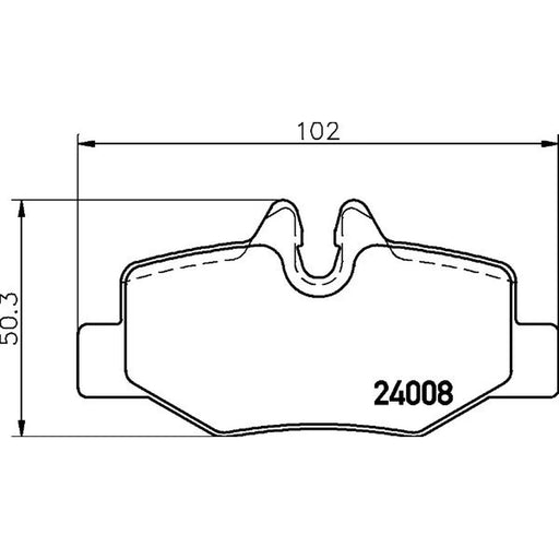 Mintex Mintex Rear Brake Disc Kit solid 296mm MDK0246
