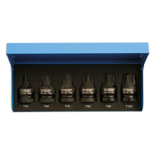 Laser Heavy Duty Torx Socket Bit Set 1/2"D 6pc 4947 Laser  - Town Parts